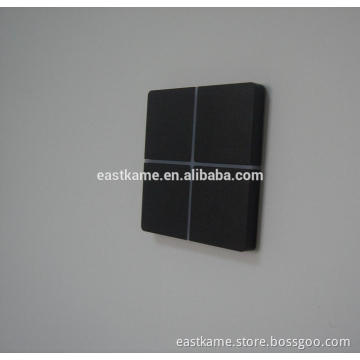 2017 KNX Smart hotel light switch/ touch switch metal panel 4 gang